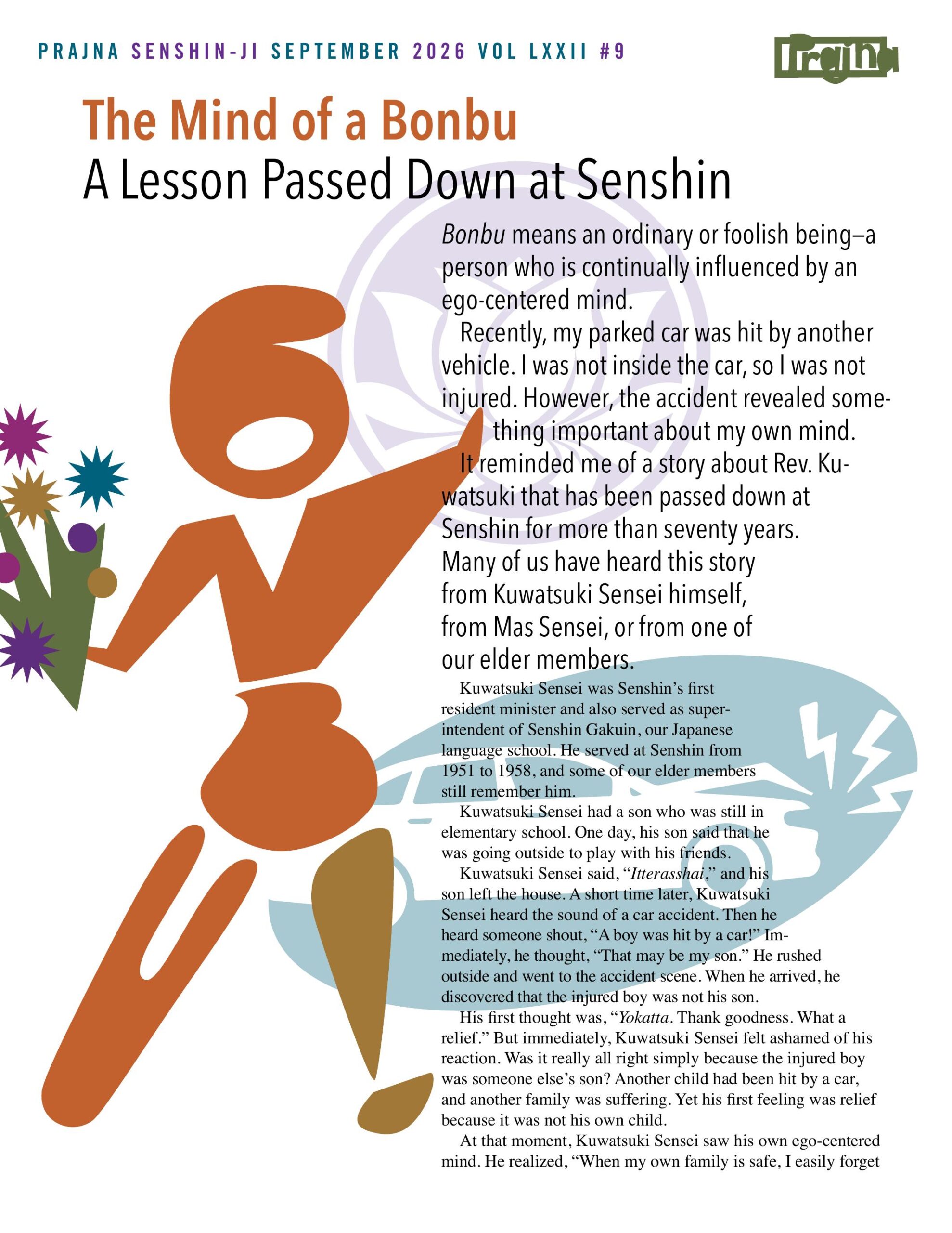 Prajna_Jun26 Front page of the Septebmer 2026 Temple Newsletter